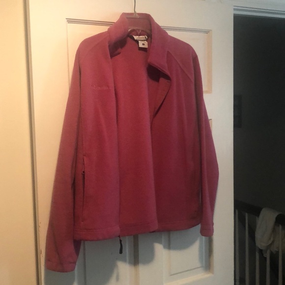 Pink Ladies Columbia Fleece Jacket - Picture 3 of 4